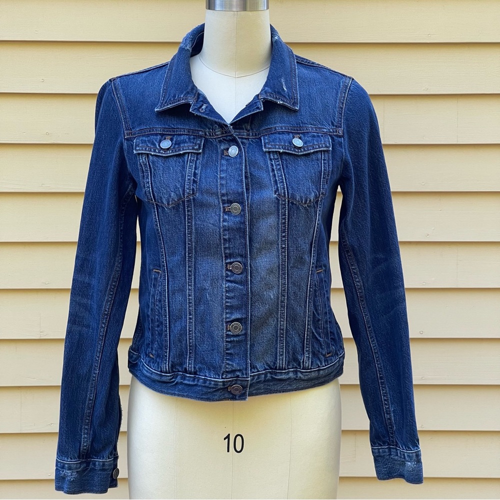 BANANA REPUBLIC Classic Denim Jean Jacket Medium Wash Size Medium